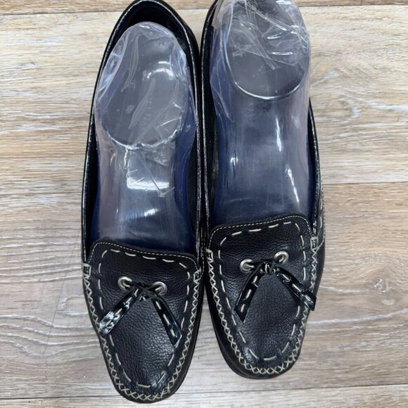 Cole Haan Black Leather Loafers Women's Size 9 - Picture 2 of 7
